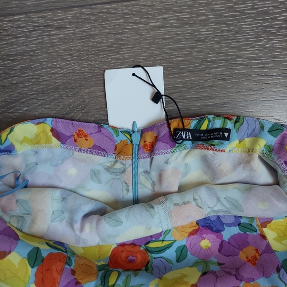 Zara Floral print dress size M - Picture 9 of 10